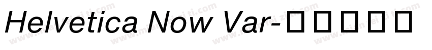 Helvetica Now Var字体转换